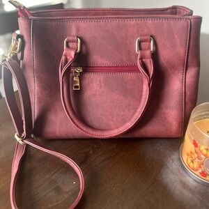 Source Unknown Burgundy Satchel